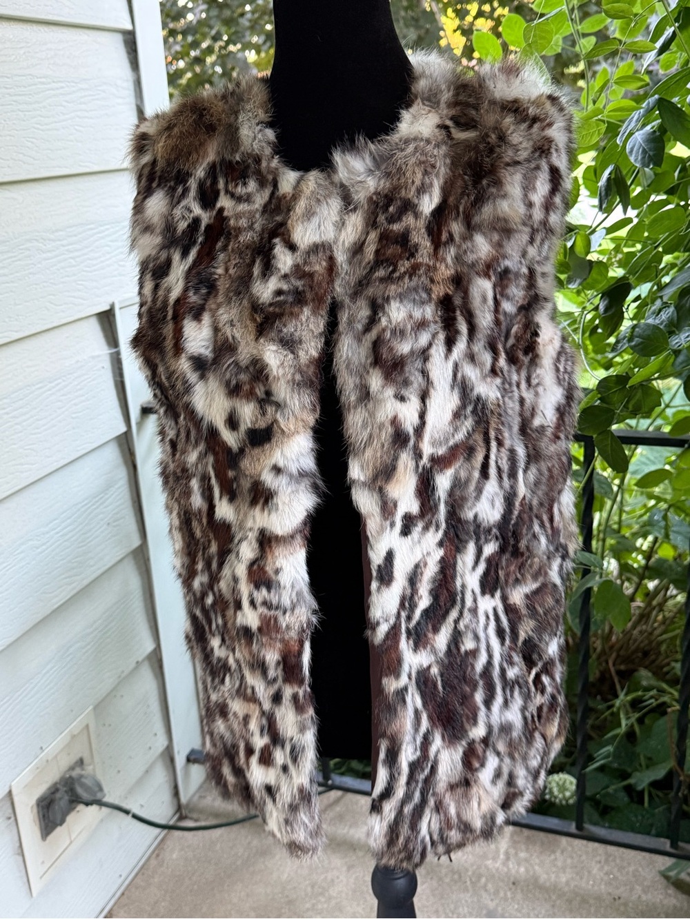 Adrienne Landau Brown Faux Fur Vest - Solid Chocolate Tone